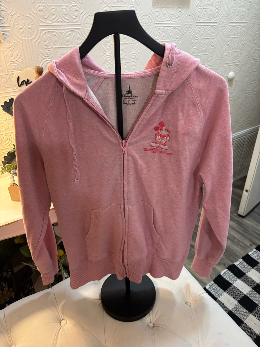 Disney Pink Minnie Mouse Zip-Up Hoodie